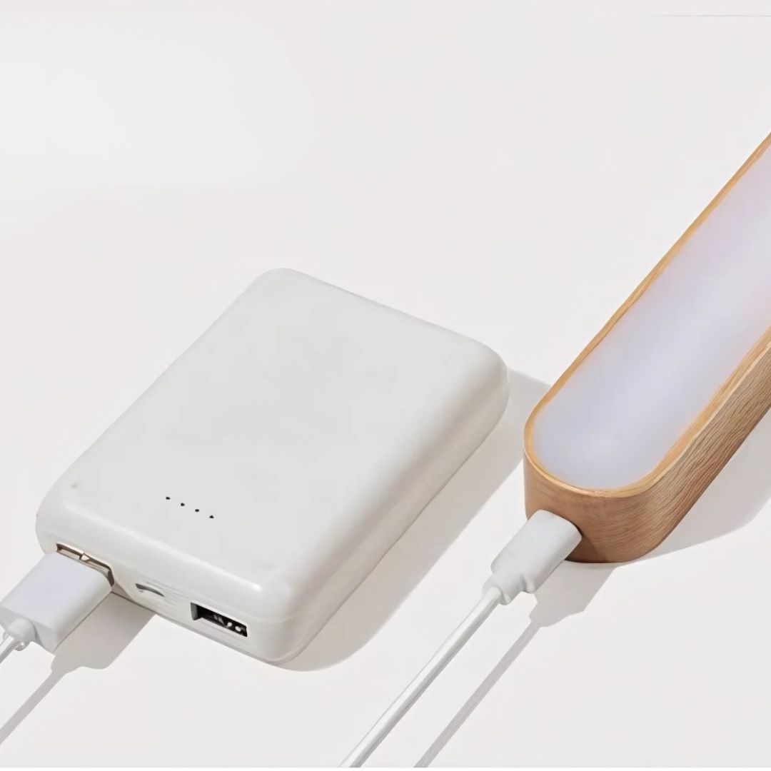 Lampada LED Ricaricabile Wooden