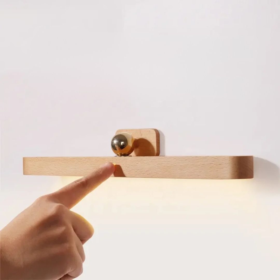 Lampada LED Ricaricabile Wooden