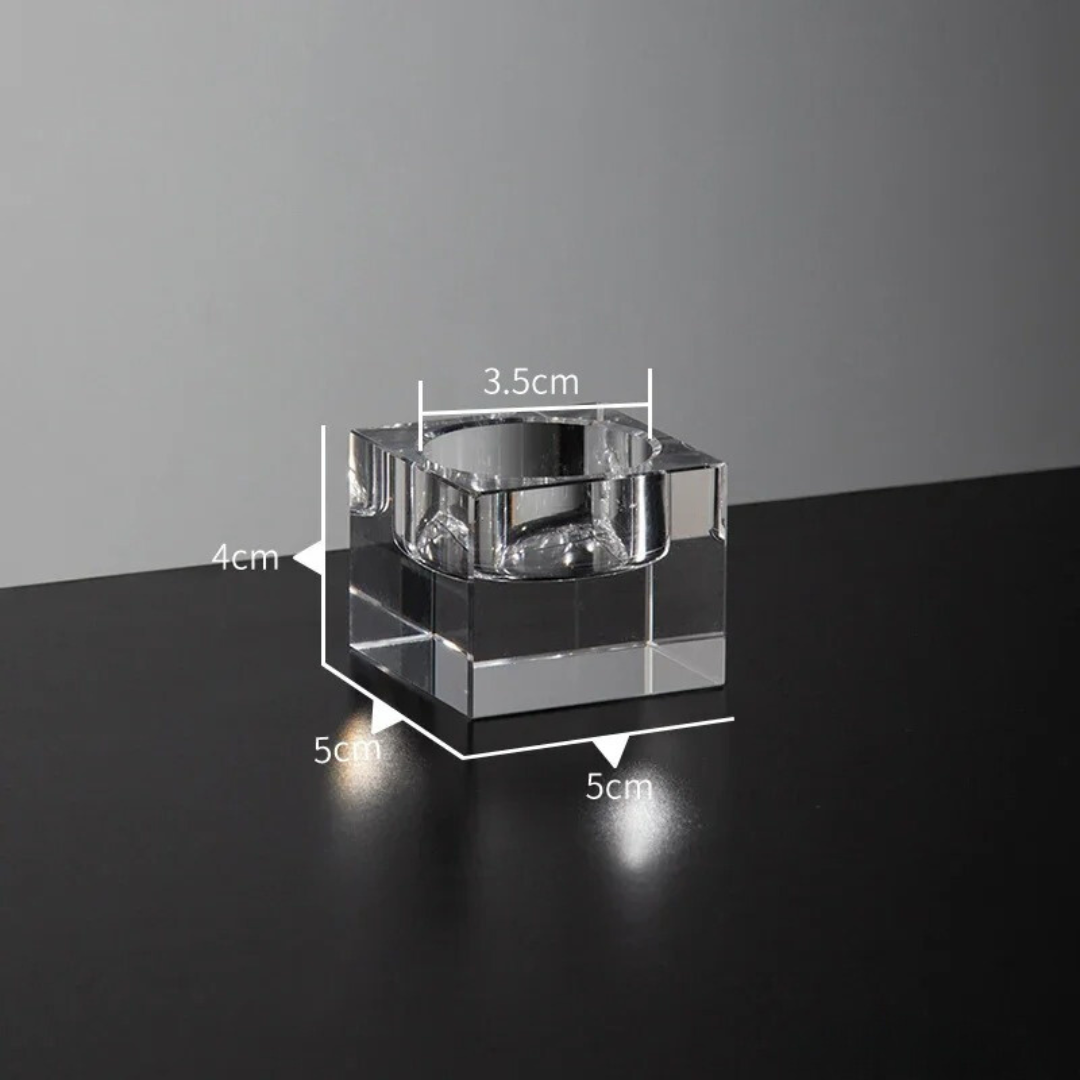 Castiçais de Vidro Modernos para Decoração de Mesa