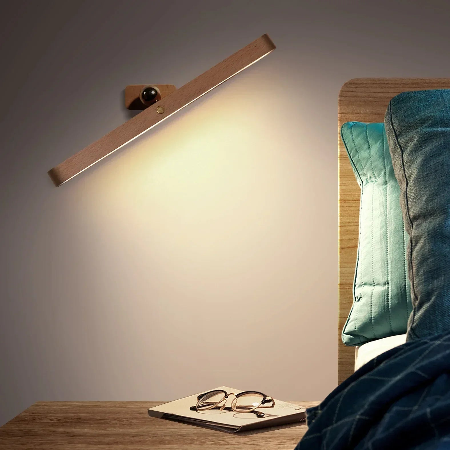 Lampada LED Ricaricabile Wooden